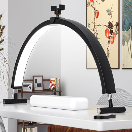 Generico Lampada per Unghie a Mezzaluna 50W – Lampada LED Pieghevole per Manicure & Extension Ciglia, Luminosità Regolabile, Ideale per Saloni di Bellezza, Tatuaggi & Attrezzatura per Unghie
