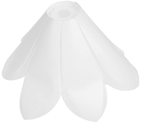 NUOBESTY Lily Lantern Shade paralume a fiore lampada leggero lampade soggiorno paralume unico giglio paralumi intrecciati fiore dall'ombra chiara decorativo pp bianca