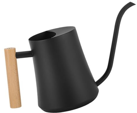 Toddmomy Regadera de Metal Vintage con Mango de Madera Regadera para Plantas de Interior con para Riego Salpicaduras Resistente y Elegante para y Decoración del