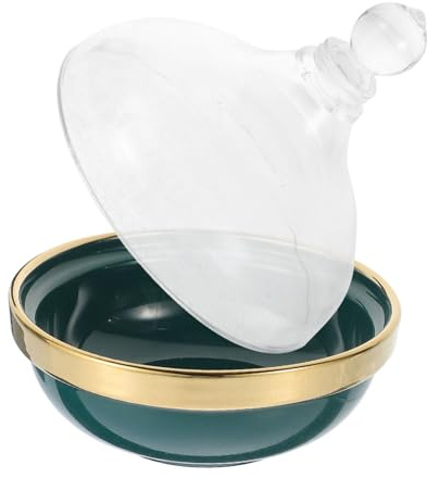 Zerodeko Bol à Dessert Céramique avec Couvercle Bol de Ramequin Multifonction pour Stockage de Desserts Fruits et Pudding Design Moderne et Pratique pour Maison