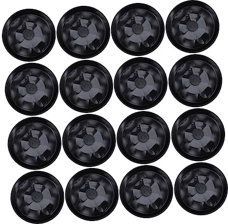 SUPVOX 25 pièces sous Plats pour Pots de Fleurs Plastique Noir Plateaux pour Plantes Dintérieur et Extérieur Supports Durables pour Jardinières et Bonsaïs