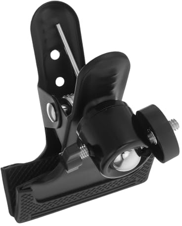 KOMBIUDA 360grado Abrazadera Fuerte Metálica Grados para Cámara con Tornillo De Estudio y Transmisión para Clip De Cámara Réflex y DSLR