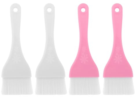 PAMINGONO 4 St Bärbara Ansiktsmaskborstar Kroppsmakeupborstar Makeupborstar I Resestorlek Kroppsmaskborstar Lermask Skönhetsborste Ansikte Skönhetsborste Kroppsborste Hudvårdsborstar