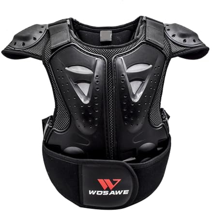 Gilet di protezione - Armatura con rinforzo dorsale, ideale per ciclismo, sci, equitazione, skateboard, pattinaggio , attrezzatura sportiva all'aperto sicura e confortevole