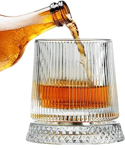 Générique Bicchiere da vino, base girevole a 360 gradi, per tazza da bere, bicchieri antichi, regalo per Babbo Natale, compleanno