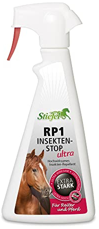 Stiefel RP1 Insekten Stop Ultra Spray 500ml geruchsarm alkoholfrei Insektenschutz Pferd mit Icaridin hochwirksam gegen Bremsen Zecken Mücken ideal bei sensibler Haut und Ekzemern