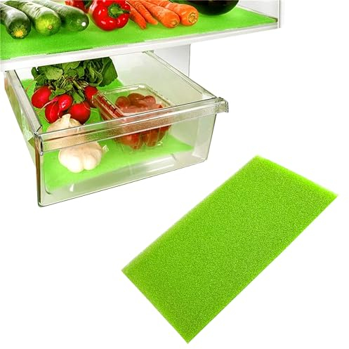 Fridge Liner Mat Kitchen Salad Drawer Fridge Fresh Food Saver Anti Mould Refrigerator Antibacterial Washable Mats Pad for Home,Kitchen, Cabinet & Drawer (Pack of 1)