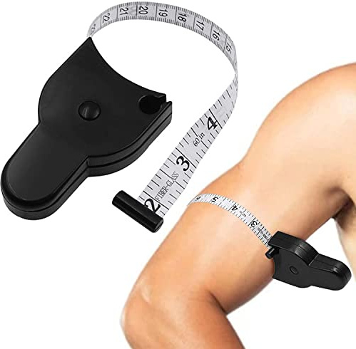 WLIKKS Automatic Telescopic Tape Measure, 150cm, Black, Push-Button Lock, Model: 5e7b3e71-c82e-4512-8814-24eb1a64ced6
