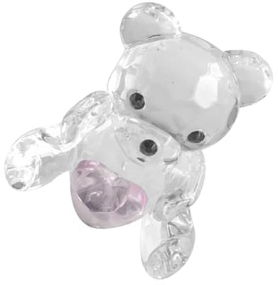 TOPPERFUN Kristallbär Ornament 5X1X5 cm Glasfigur Kreative Tierdeko Für Büro Zimmer Desktop Geschenkidee