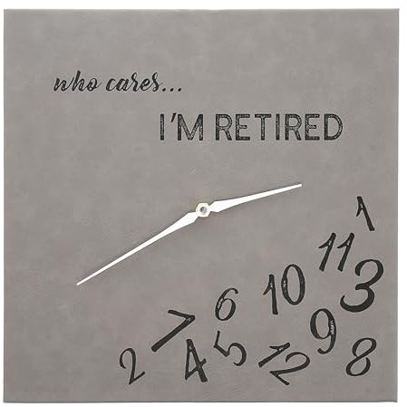 Pavilion Gift Company Who Cares 12.25 Wall Clock