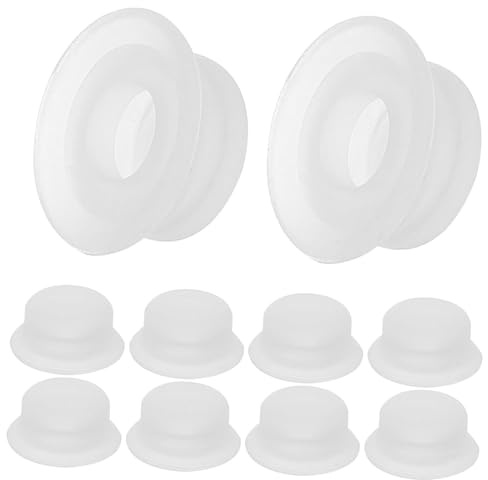 FUNOMOCYA 10 Stück Silikondichtungen Für Schnellkochtopfventile 0.55X0.55X0.28 Zoll Kleine Gummipads Für Druckausgleich Und Bei Schnellkochtöpfen Zubehör