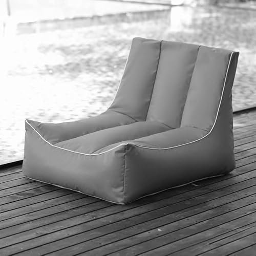 SXBCyan Schwimmender Sitzsack for Pool, wasserdichter Sitzsack, Outdoor-Lounge-Stuhl, schwimmendes Pool-Sofa mit Bezug, nur Sitzbezug for Schwimm-Sitzsack(Gray)