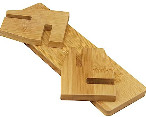 NUOBESTY Wood Japanese Fan Display Base, Folding Fan Holder, Fan Display Stand for Home Desk Shelf Wedding Decor