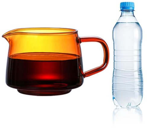 Vasos de vidrio – Vasos de vidrio gruesos, tazas de café de vidrio vintage