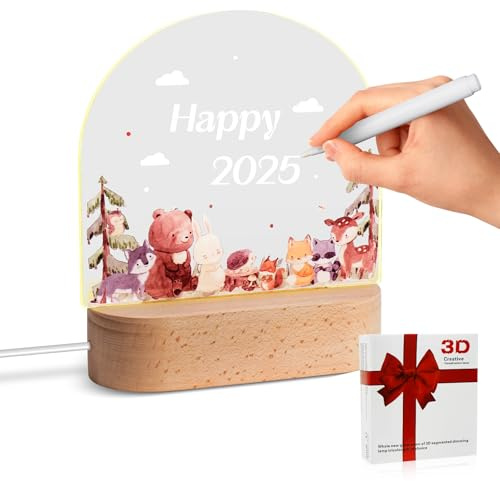 Corpower Personlig Babynattlampa, Födelsegåva, Babylampa, För Barn, Nyfödd, Pojke, Flicka, Födelsedagspresent, Jul, Dop, Mjukt Ljus, Flerfärgad, Akryl, Transparent