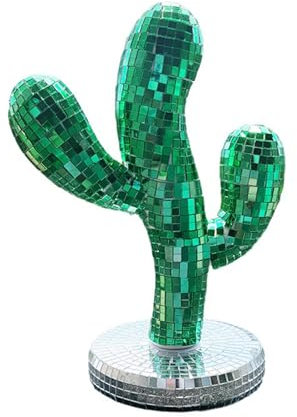 Pasdrucn Décoration De Cactus Disco, Boule Disco pour Enfants, Décoration De Boule Disco Plante Cactus, Décoration De Boules Disco, Petite Boule Disco, Décoration Disco Plante Cactus (A)
