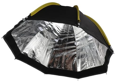 Luocute Small Softbox, 19.7in 50cm Octagonal Softbox Quick Folding with 2 Layers Diffusers Grid for Photography, Compatibility for Mount, Ideal for Portraits, Beauty and Fashion Shoots