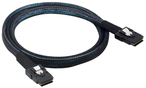 Fast Speed ​​​12G Minisas SFF-8087 bis SFF-8087 Serveur Raids Data Cable 1 m pour Raids internes Câble pour connexion disque dur