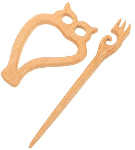 iplusmile Broche en Bois Motif Hibou, Épingle à Pull Mignonne pour Femmes, Accessoire Déco pour Cardigan et Foulard, Épingles de Sûreté pour Vêtements, Bijou Animal Amusant et Original