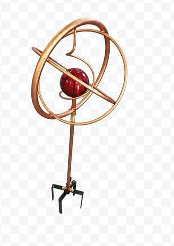 Aurexis Kupfer-Kreisregner Gartensprinkler Ø 300mm Höhe 105cm langlebig wetterfest dekorativ für Rasenflächen und Blumenbeete