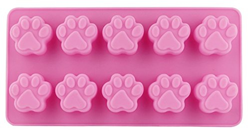 Selecto Bake Moules en silicone Lab, 10 cavités, moule à chocolat réutilisable en forme de chien de laboratoire, moules à glaçons pour chiots et chats, outils de pâtisserie DIY pour pudding