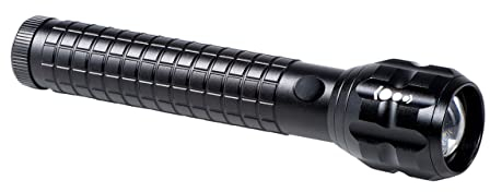 MAUL LED-Taschenlampe MAULkronos M – outdoor-taugliche mittelgroße LED Taschenlampe für die professionelle Anwendung – helle Taschenlampe mit langer Leuchtdauer und Spritzwasserschutz (IPX4) – schwarz