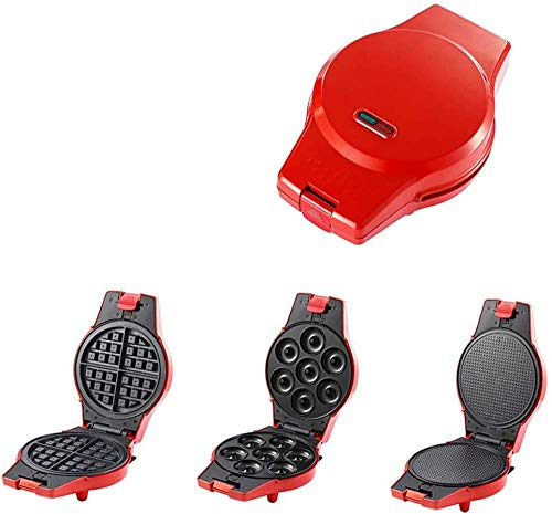 Electric Waffle Maker 3-in-1, Breakfast Wok, Removable Non-Stick Multi-Function Baking Tray, Used for Donut Rolls.