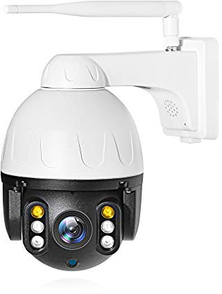 PNI Cámara de Video vigilancia SafeHome PTZ382 1080P WiFi, Control de Internet, aplicación dedicada Tuya Smart