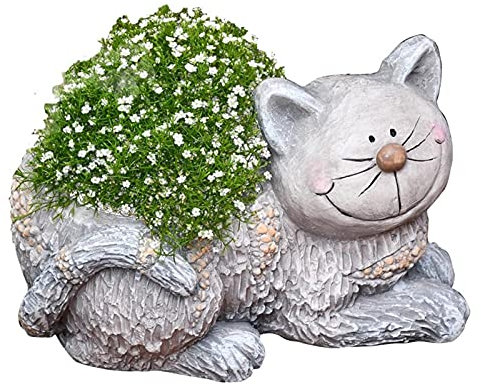 XXXXW Gartenstatuen Garten Outdoor Tier Statue Blume Topf Dekoration, Garten Outdoor Multi-Pflanze Topfpflanzen, Gebraucht für Balkon/Terrasse/Pfad Roaddekoration Ornamente Dekorative Gartenskulptur