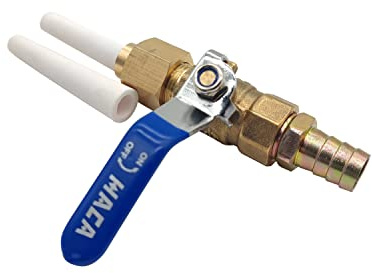 Ceramic Sandblasting Gun Assembly: Nozzle Tip (1/8 ID), Bracket, Brass Ball Valve and Connector 2Pcs Grinding Nozzle Tip Replacement,Valve Type Sandblaster Gun