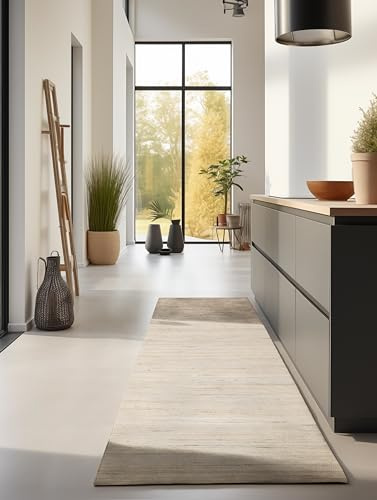 Hanse Home Alfombra de Yute Natural para salón, Tejida a Mano y respetuosa con el Medio Ambiente, Estilo Bohemio, Fibra Natural de Yute, para salón, Dormitorio, Comedor, Pasillo, Cocina, Color Dorado