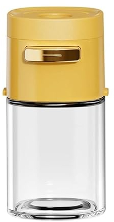 Luminexia Glass Jars Set,Kitchen Condiment,Press-Type Spice Jar,Glass Spice Jars Set,Monosodium Glutamate Seasoning Box,0.5 Grams Of Salt,Salt And Pepper Seasoning Jar,Thicken Seasoning Containers