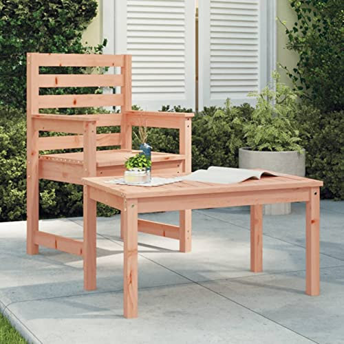 ShGaxin Gartentisch, Buffettisch, Garten Esstisch, Multifunktionstisch, Terrassentisch, Picknicktisch, Spieltisch, Flohmarkttisch, 82,5x50,5x45 cm Massivholz Douglasie