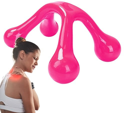 Handmassagegerät,Handkörpermassagegerät | Bogen kleines Massagegerät,Handgerät zur Rückenentlastung, kompaktes Massagegerät für Frauen für Komfort und Ruhe zu Hause, vielseitiges Massagegerät