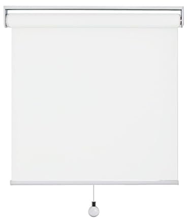 Sh000ad Springrollo Verdunkelungsrollo Thermo Blickdicht Stoff Rollo,Wandmontage,Deckenmontage,Sonnenschutz Sichtschutz Schnapprollo für Fenster,Weiß,Anpassbar,Breite x Höhe (160cm x 240cm)