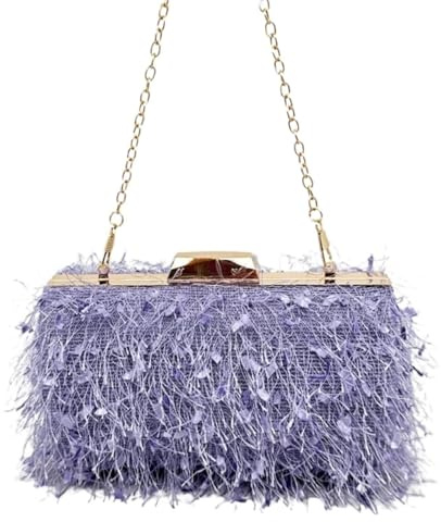 YUEZHAN Pochette Donna Borsa da Sera con Nappe alla Moda da Donna Pochette da Sposa Elegante da Banchetto da Ballo da Festa A Catena A Tracolla