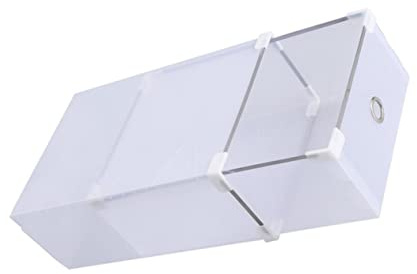 6 stapelbare Schuhboxen mit Deckel, transparente Schuhaufbewahrung, Schubladen für Sneaker, weiße Schuhkörbe