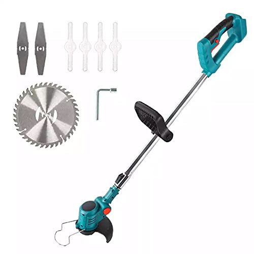 LKYLGYU Cortadora de césped Multifuncional, Recortadora de césped inalámbrica de 21 V, Recortadora de Hilo eléctrica, Herramienta para bordear césped con batería y Cargador.