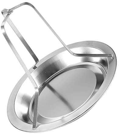 SOIMISS 1 Pz. Attrezzi da Barbecue in Piedi griglia per arrostire sospeso Grill Portatile Barbecue da Esterno Strumento torrefazione Padella di Pollo arrosto Acciaio Inossidabile Silver