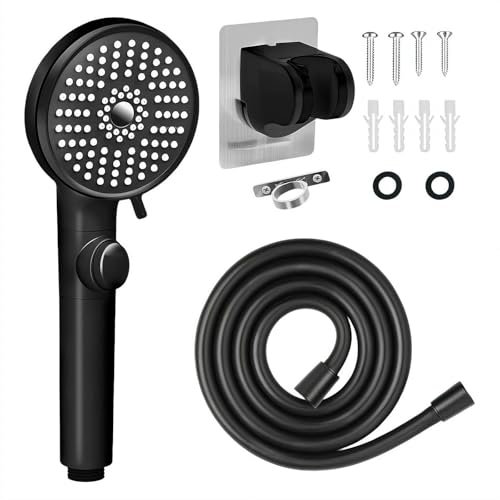 Pommeau de douche pour camping-car avec tuyau, pommeau de douche haute pression avec interrupteur marche/arrêt à main, avec 5 modes, pommeau de douche pour camping-car, remorque de voyage, camping-car