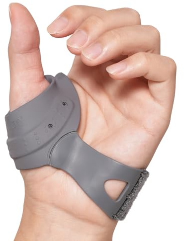 Willcom Daumenorthese Daumenbandage, Atmungsaktive und Weiche Daumenschiene, Daumensattelgelenk zur Stabilisierung Karpometakarpalgelenks und Schmerzlinderung bei Rhizarthrose (Linke, S, 17.5-19.5CM)