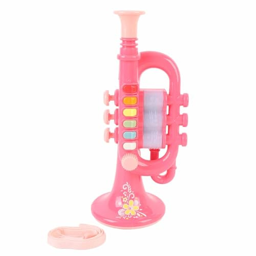 Alomejor Jouet de Trompette, ABS Early Learning Wind Instrument, Jouet Musical Interactif adapté aux Enfants 3,4,5,6,7 Ans (Blue)
