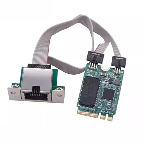 chenyang Adaptador de red inalámbrico M.2 (A+E Key) a RJ45, adaptador de tarjeta de red Gigabit Ethernet de 2,5 G para Win XP/7/8/10/Linux/Vista/MacOS