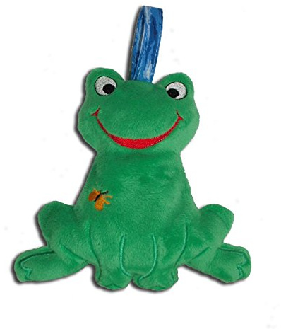 Stofftier Plüschtier Frosch mit Knisterfolie