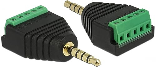 DeLOCK Adapter Adapter Klinkenstecker 3,5mm >Terminalblock 5Pin