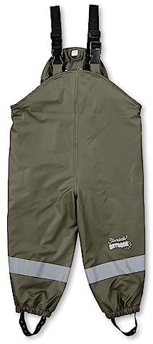 Sterntaler Jungen regenbroek gevoerd Regentr gerhose Gef ttert, Dunkelgrün, 74 EU