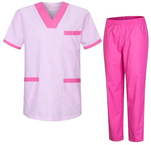 MISEMIYA - UNIFORME SANITARIO UNISEX UNIFORMES SANITARIOS MÉDICOS CON PANTALON BLANCO T817-8312-BLANCO