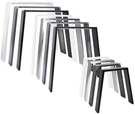 Natural Goods Berlin 2X Tisch-Kufen Classic | Tisch-Beine Metall in Schwarz | Tisch-Gestell im Industrial Loft-Design | Ideal DIY-Projekte wie Esstisch & Schreibtisch | Tisch-Bein 70/90 x 72 cm