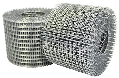 The Mesh Company Mouse Hole Filler Rodent Proofing Wire Mesh Prevent Rats, Mice, Squirrels & Birds from Accessing Your Property Internal & External | 6 Metre x 75mm Roll x 2 Pack