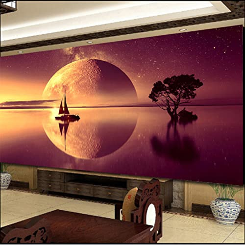 ZOYIEP Diamond Painting XXL,Sonnenuntergang Landschaft DIY 5D Diamant Painting Bilder, Diamond Painting Gross,Diamant malerei Kits Malen nach Zahlen Wohnzimmer Bilder Dekoration (B,80x40cm)